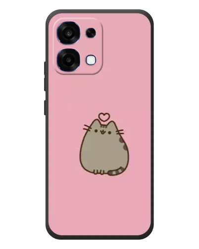 Чехол для OPPO A6 Pro с картинкой «Pusheen сердце»