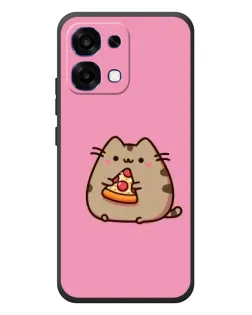 Чехол для OPPO A6 Pro с картинкой «Пушин с пиццей»