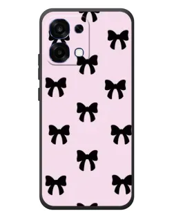 Чохол для OPPO A6 Pro з картинкою «Чорні банти Coquette»