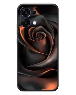 Чехол для OPPO A6 Pro с картинкой «Шелковая черная роза»