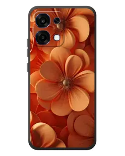 Чехол для OPPO A6 Pro с картинкой «Оранжевый макро цветок»