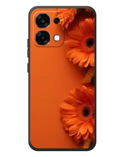 Чехол для OPPO A6 Pro с картинкой «Оранжевые герберы»