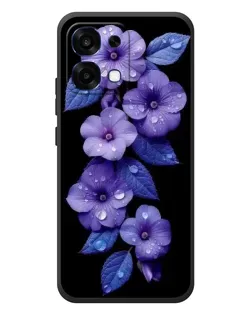 Чехол для OPPO A6 Pro с картинкой «Фиолетовые цветы с росою» Чехол для OPPO A6 Pro с картинкой «Фиолетовые цветы с росою»