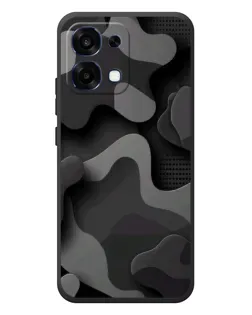 Чехол для OPPO A6 Pro с картинкой «Темный абстрактный камуфляж»