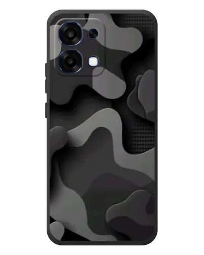 Чехол для OPPO A6 Pro с картинкой «Темный абстрактный камуфляж»