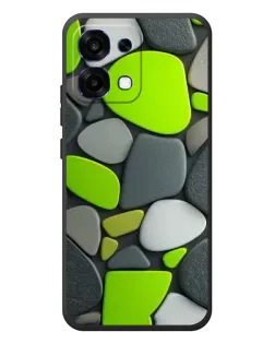 Чехол для OPPO A6 Pro с картинкой «Яркая неоновая галька»