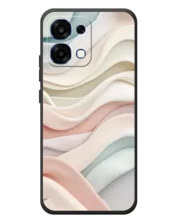Чехол для OPPO A6 Pro с картинкой «Пастельные нежные волны»