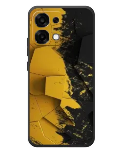 Чехол для OPPO A6 Pro с картинкой «Золотые осколки геометрии»
