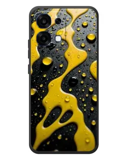 Чехол для OPPO A6 Pro с картинкой «Жидкое желтое золото»