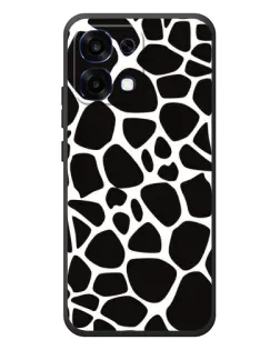 Чехол для OPPO A6 Pro с картинкой «Черно-белый жираф»