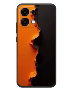 Чехол для OPPO A6 Pro с картинкой «Оранжевый разлом»