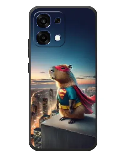 Чехол для OPPO A6 Pro с картинкой «Капи-мен супергерой»