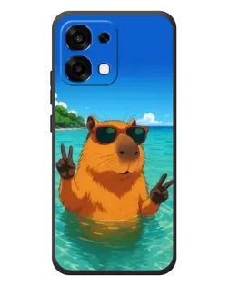 Чехол для OPPO A6 Pro с картинкой «Морская капибара» Чехол для OPPO A6 Pro с картинкой «Морская капибара»