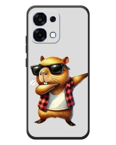 Чехол для OPPO A6 Pro с картинкой «Капибара рэпер даб»