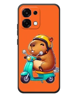 Чехол для OPPO A6 Pro с картинкой «Капибара на скутере» Чехол для OPPO A6 Pro с картинкой «Капибара на скутере»