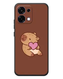 Чехол для OPPO A6 Pro с картинкой «Капибара с сердцем» Чехол для OPPO A6 Pro с картинкой «Капибара с сердцем»