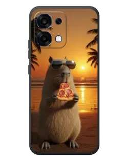 Чехол для OPPO A6 Pro с картинкой «Капибара с пиццей» Чехол для OPPO A6 Pro с картинкой «Капибара с пиццей»