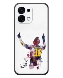 Чехол для OPPO A6 Pro с картинкой «Акварельный Месси Барселона»