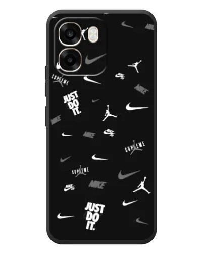 Чохол для OPPO A6 з картинкою «Nike Black Pattern» Чохол для OPPO A6 з картинкою «Nike Black Pattern»