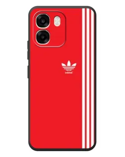 Чохол для OPPO A6 з картинкою «Червоний мінімалізм Adidas»