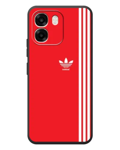 Чохол для OPPO A6 з картинкою «Червоний мінімалізм Adidas»