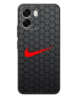 Чохол для OPPO A6 з картинкою «Nike — карбонова сітка»