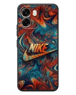 Чохол для OPPO A6 з картинкою «Nike в абстракції»