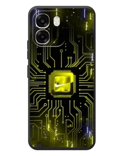 Чохол для OPPO A6 з картинкою «Nike — золота іскра»