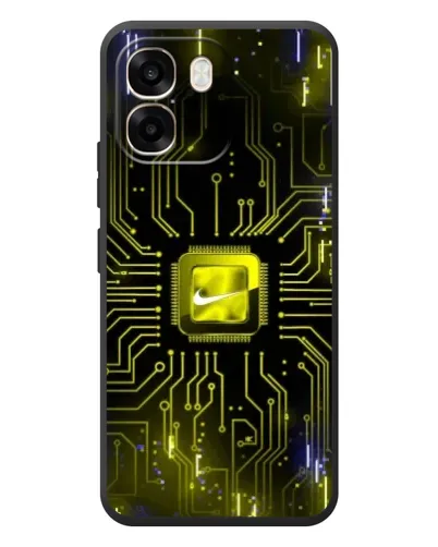 Чохол для OPPO A6 з картинкою «Nike — золота іскра»