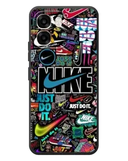 Чохол для OPPO A6 з картинкою «Яскравий колаж Nike»