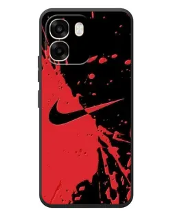Чохол для OPPO A6 з картинкою «Червоні бризки Nike»