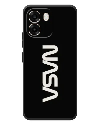 Чохол для OPPO A6 з картинкою «NASA — вертикальний логотип»