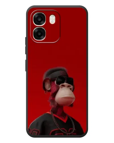 Чохол для OPPO A6 з картинкою «Bored Ape в червоному»