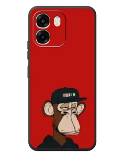 Чохол для OPPO A6 з картинкою «Bored Ape — червоний фон»