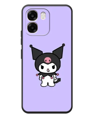 Чехол для OPPO A6 с картинкой «Kuromi — нежный фиолетовый»