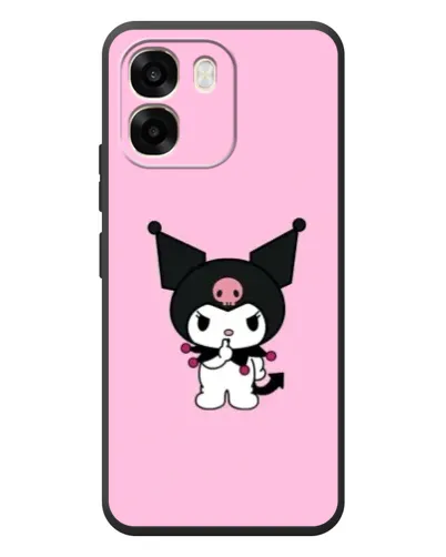 Чехол для OPPO A6 с картинкой «Kuromi — розовая нежность»