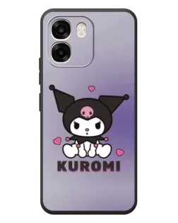 Чехол для OPPO A6 с картинкой «Kuromi — фиолетовый арт»