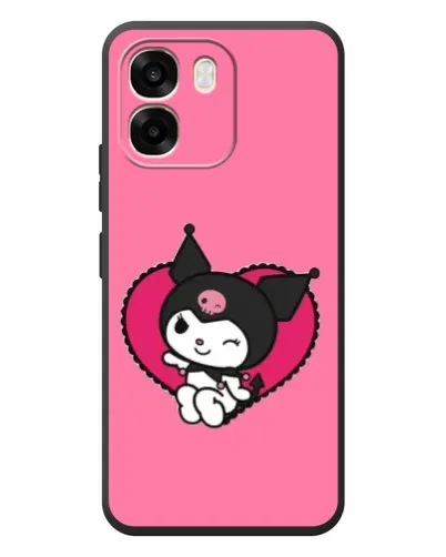 Чехол для OPPO A6 с картинкой «Kuromi — любовь в сердце»