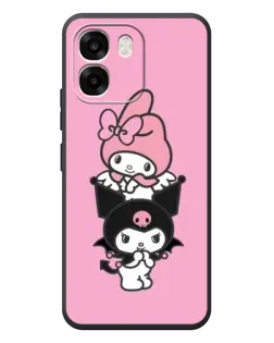 Чехол для OPPO A6 с картинкой «My Melody и Kuromi»