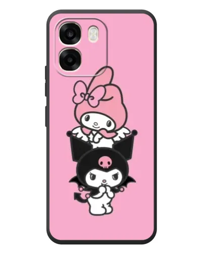 Чехол для OPPO A6 с картинкой «My Melody и Kuromi»
