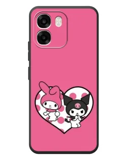 Чехол для OPPO A6 с картинкой «Kuromi и My Melody»