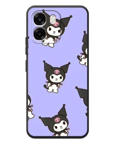 Чехол для OPPO A6 с картинкой «Паттерн с Kuromi»