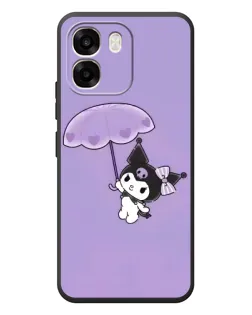 Чехол для OPPO A6 с картинкой «Kuromi с зонтиком»