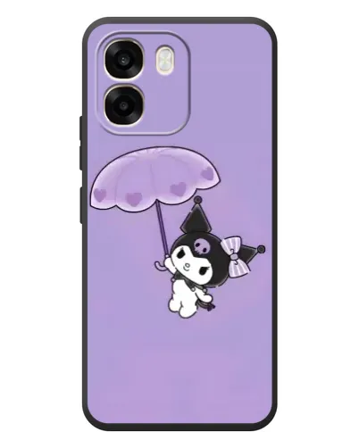 Чехол для OPPO A6 с картинкой «Kuromi с зонтиком»