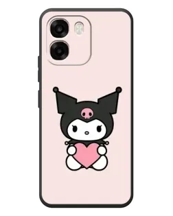 Чехол для OPPO A6 с картинкой «Kuromi и сердце»