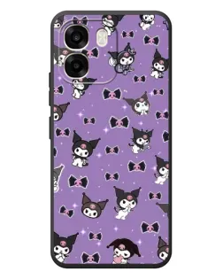 Чехол для OPPO A6 с картинкой «Kuromi — паттерн»