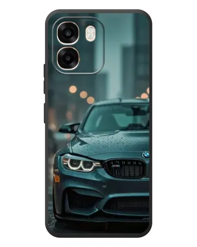 Чохол для OPPO A6 з картинкою «BMW у вогнях міста»