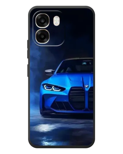 Чохол для OPPO A6 з картинкою «Блакитна BMW M4»