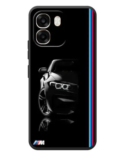 Чохол для OPPO A6 з картинкою «Силует BMW в темряві»