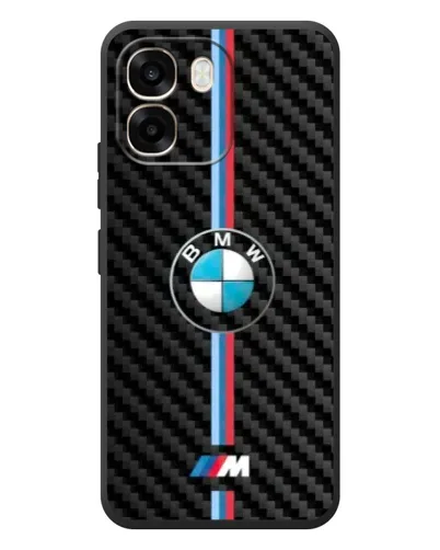 Чохол для OPPO A6 з картинкою «Емблема BMW та карбон»